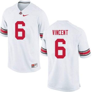 Men's Ohio State Buckeyes #6 Taron Vincent White Nike NCAA College Football Jersey Damping IXE7844YC